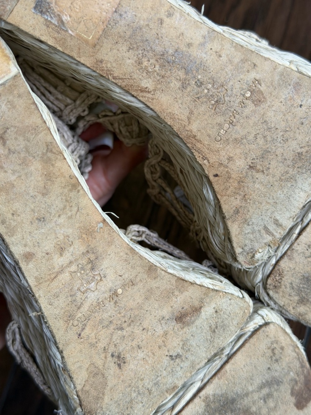 Paloma Barcelo euro summer Woven coastal boho Wedge Sandals in Natural Beige 39 - Picture 9 of 10